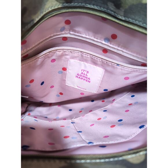 Stella & Dot The Game Changer Camo Canvas Tote Bag Crossbody Bag Shopper - Picture 11 of 13